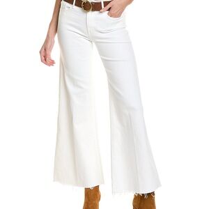 MOTHER White Flare Wide Leg Jeans